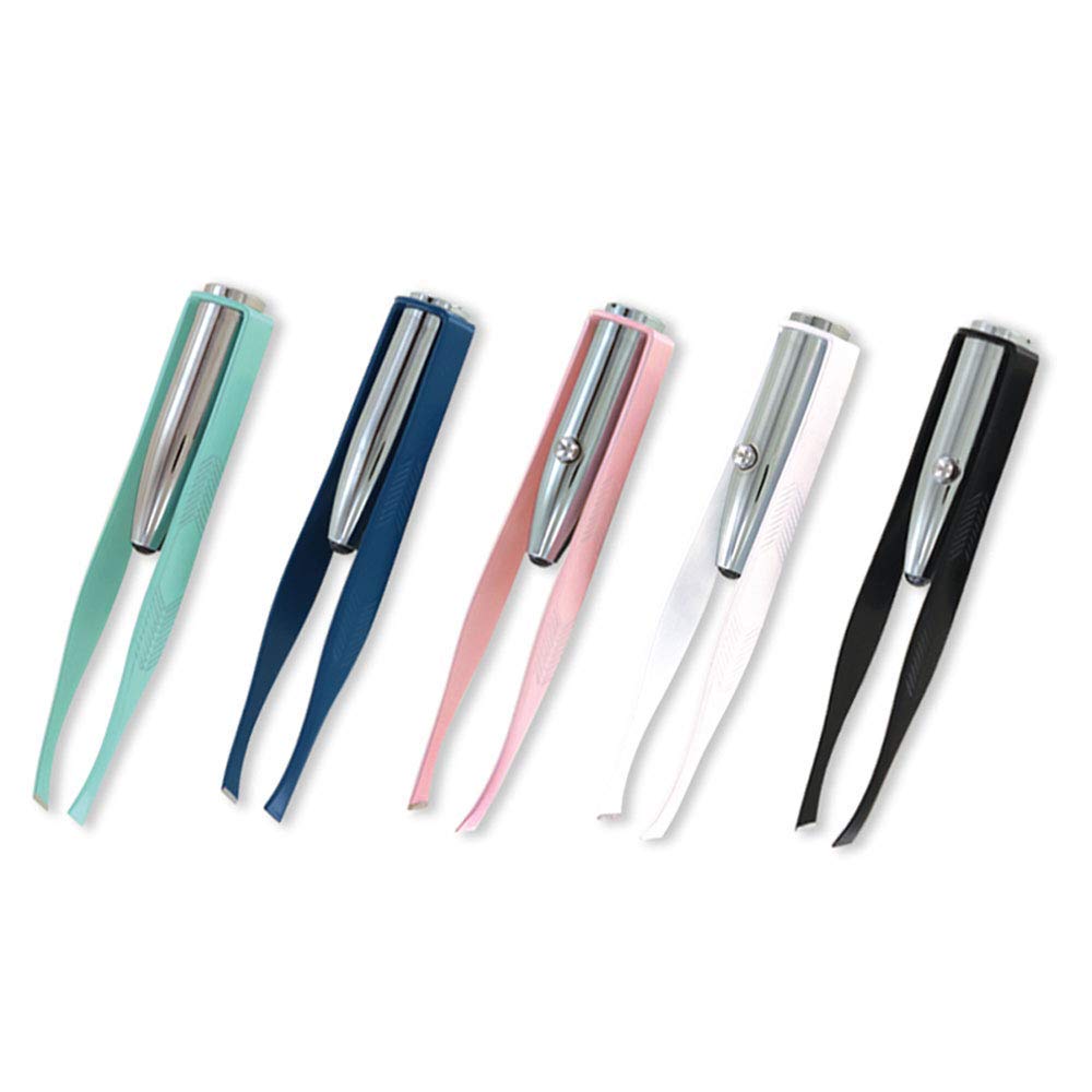 First Choice eyebrow-use LED tweezer shapes and removes brow hairs.
