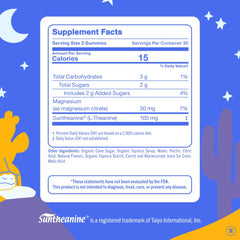 FIRST DAY Kids Magnesium Citrate Gummies spoon serving illustrates easy nightly dosing.