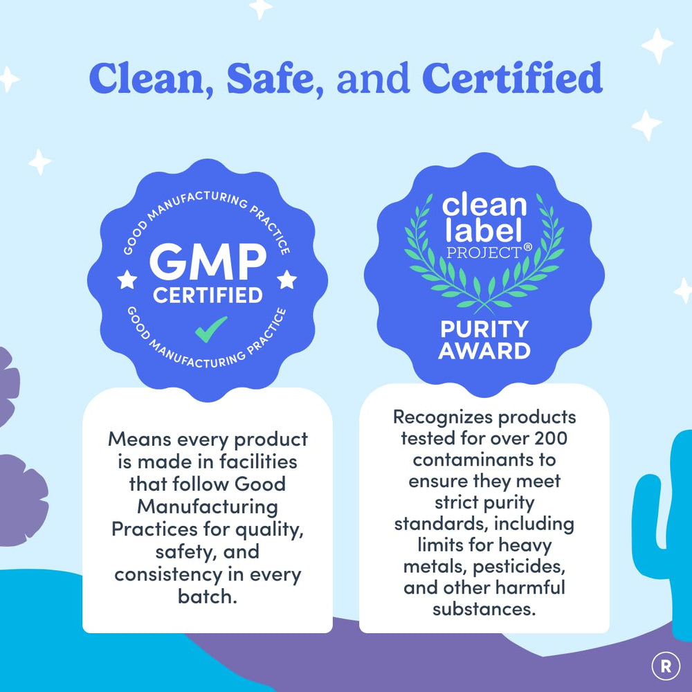 Allergen-free First Day gummies packaged for dairy-free, gluten-free teen wellness.