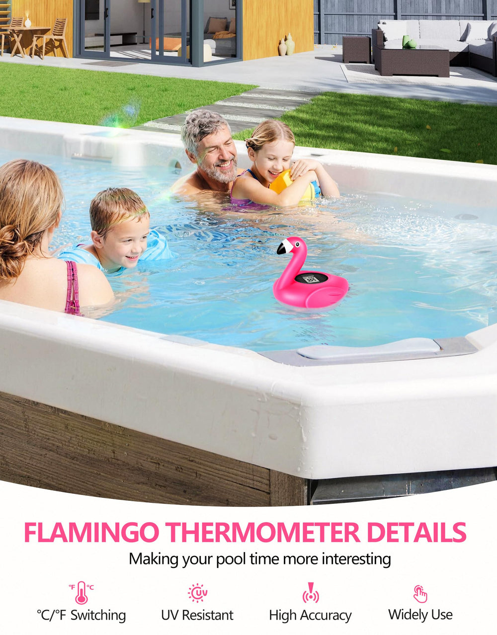 FirstE UV-resistant material stays bright in sun.