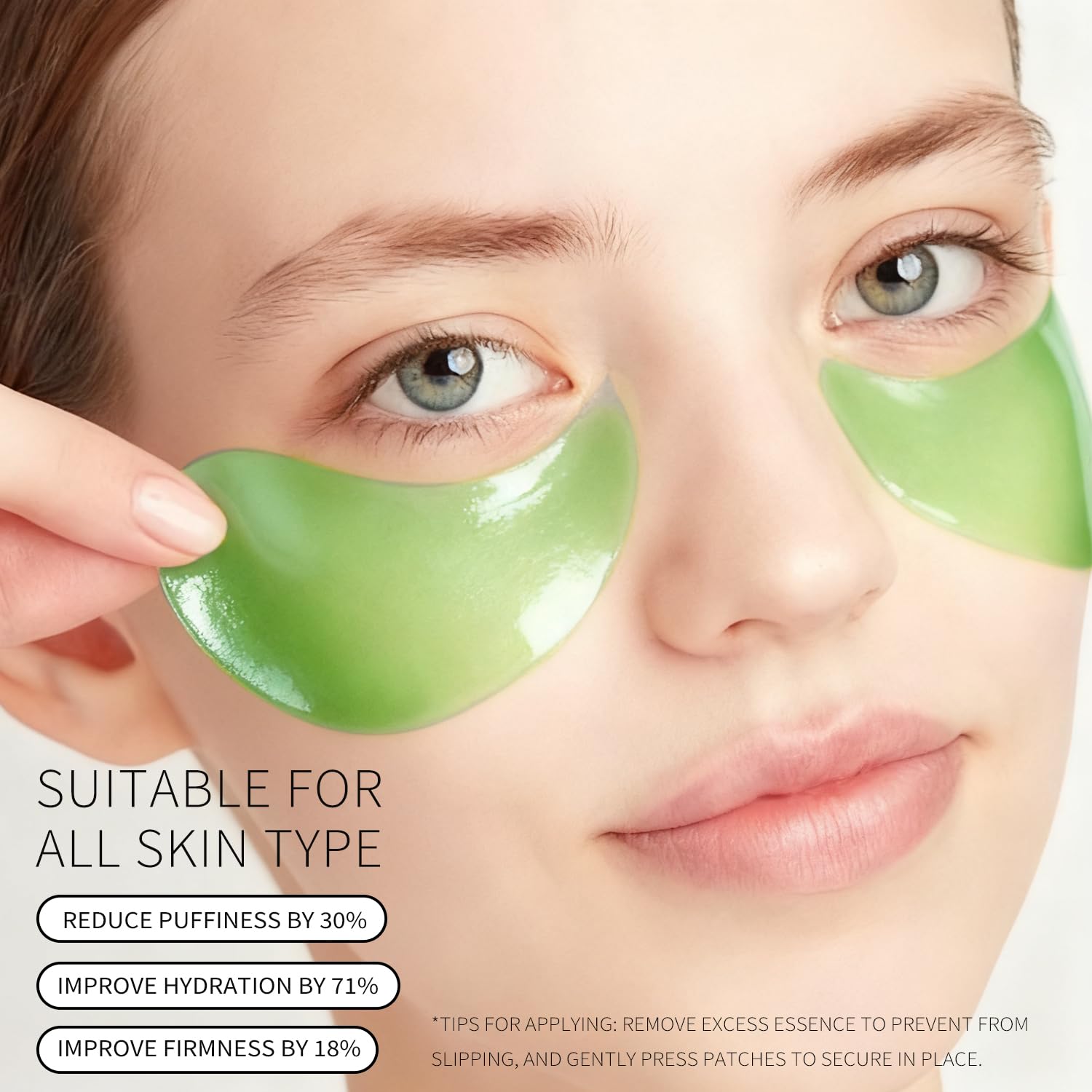 Firstfly avocado eye mask after-use glow around the eye contour