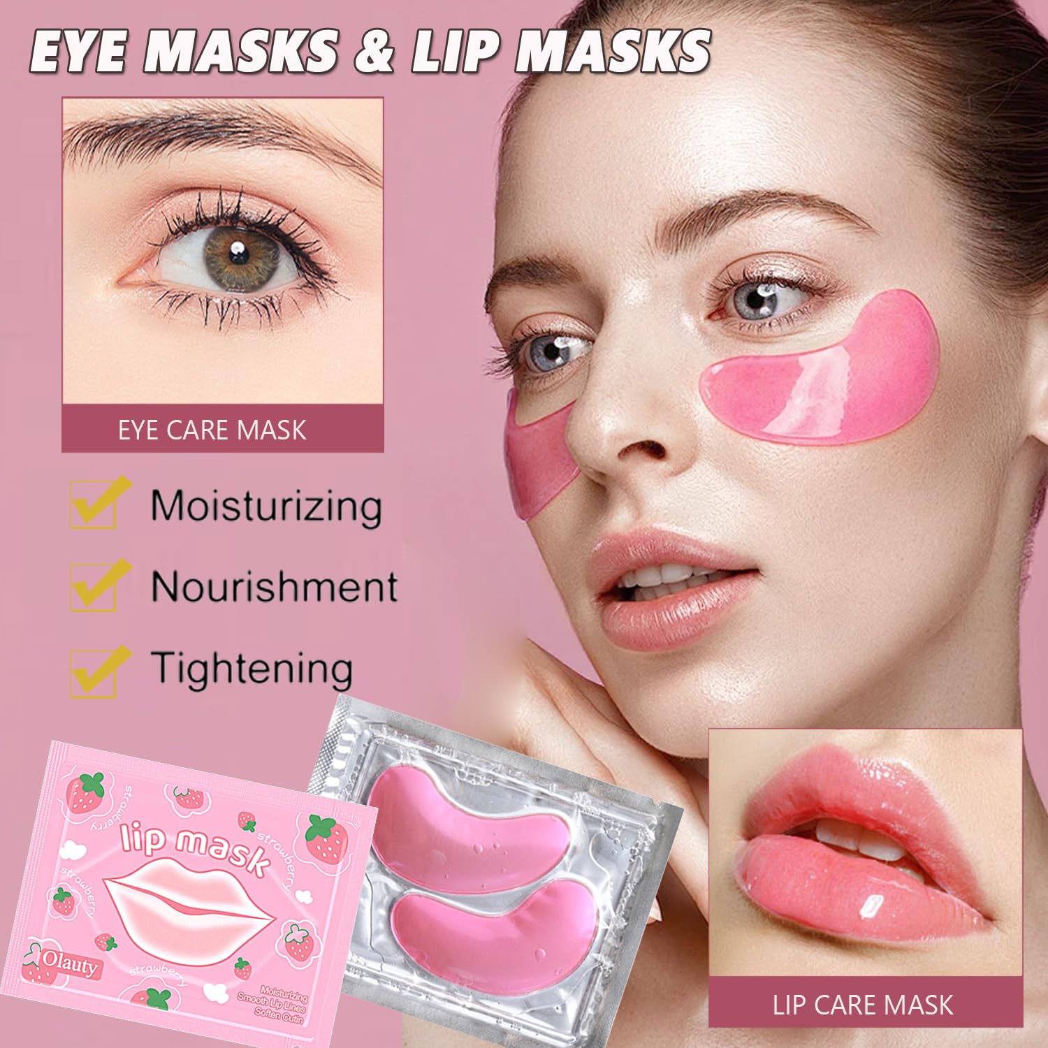 Firstfly crystal lip mask closeup for hydrating lips