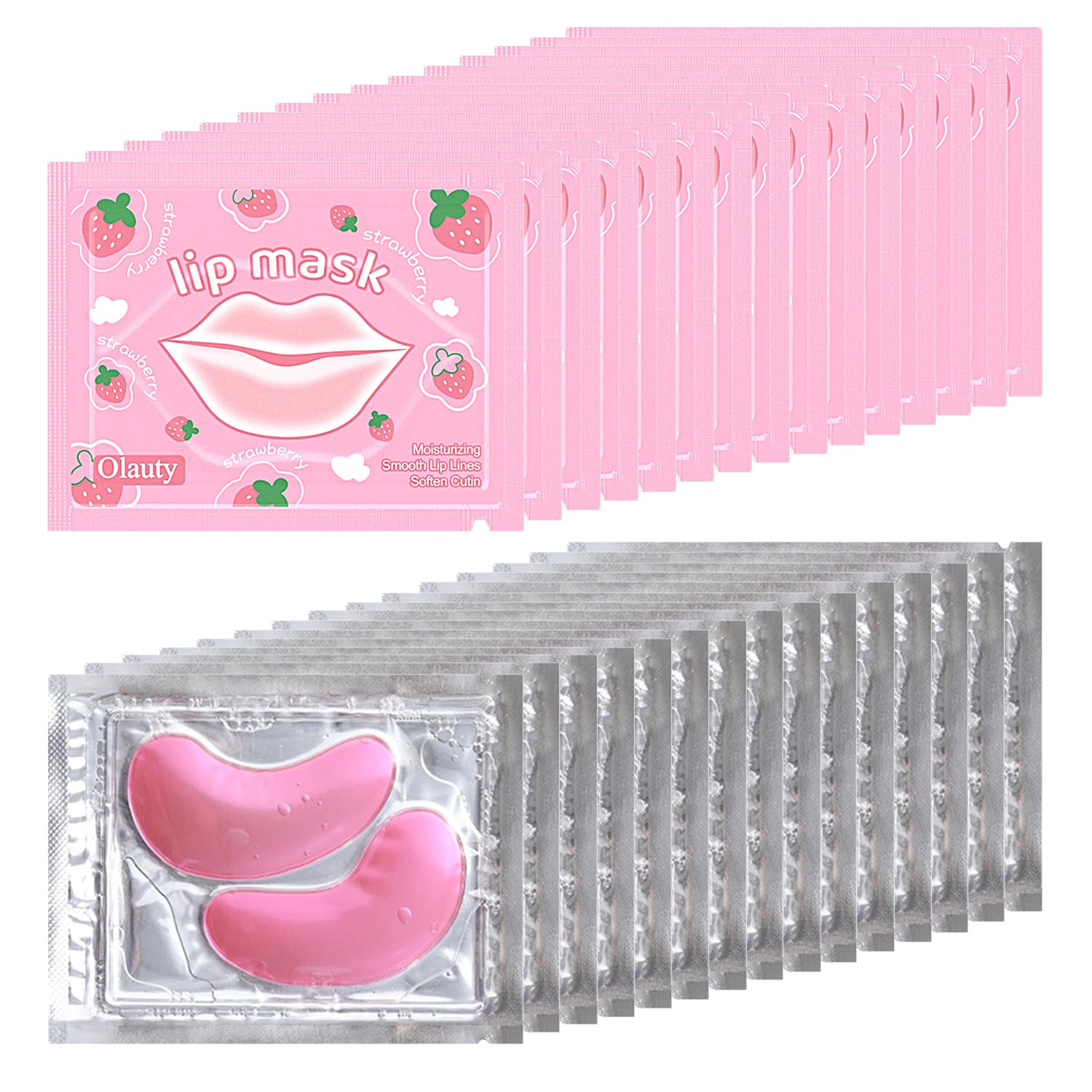 Firstfly pink eye mask pack closeup for refreshed under-eye feel