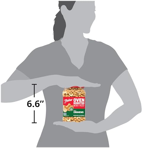Fisher cashews nut selection display reinforces quality and trust.