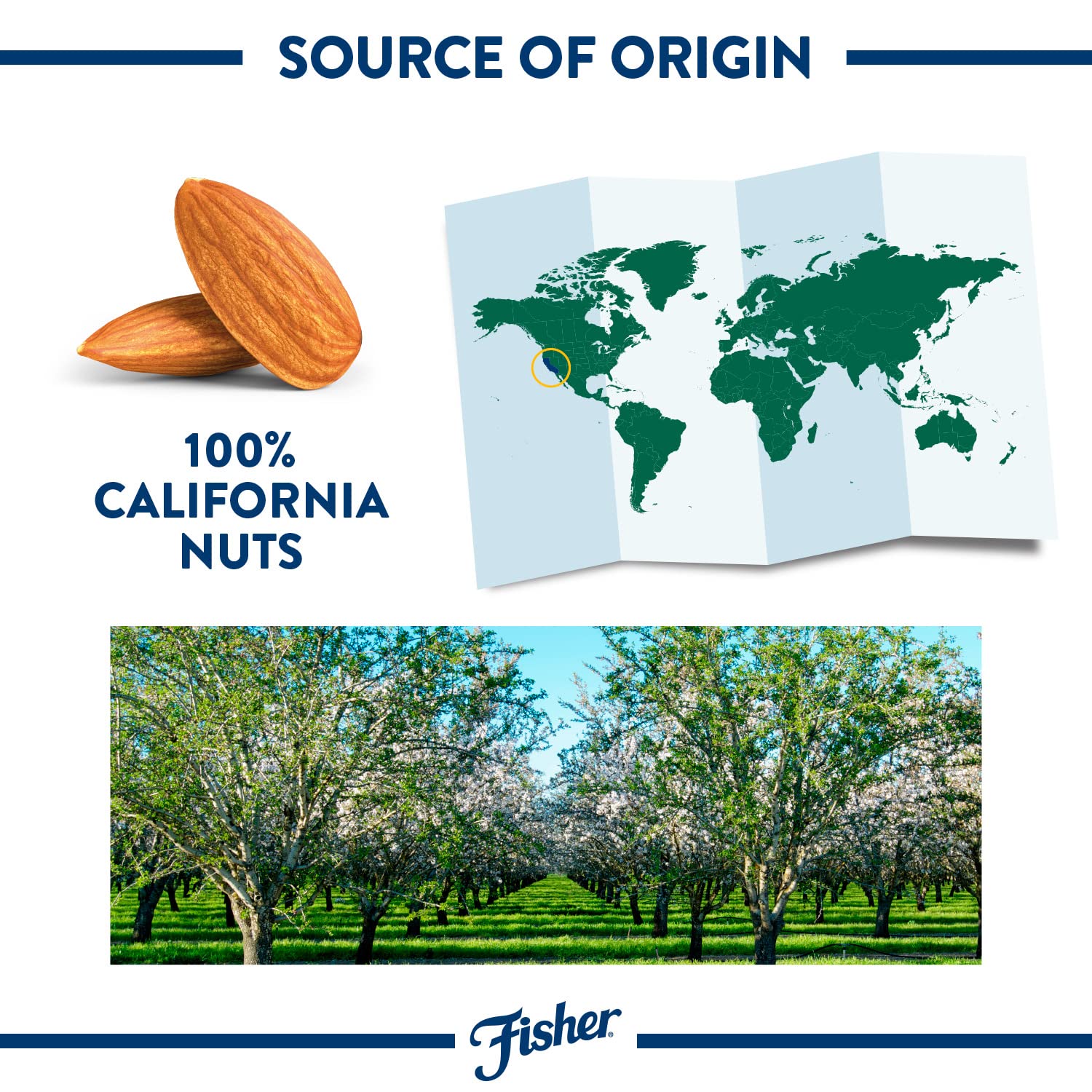 Fisher Chef's Naturals California almonds add rich texture to recipes.