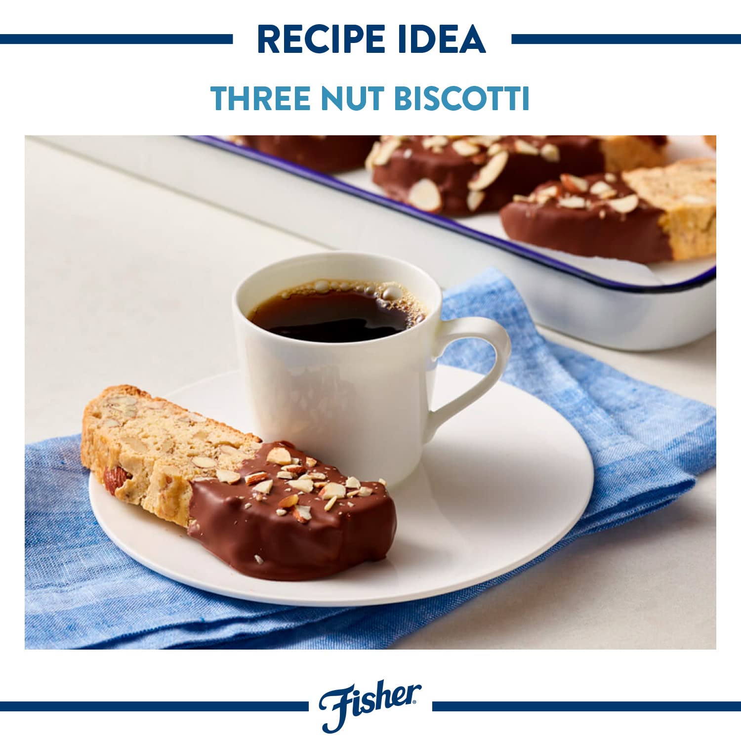 Fisher Chef's Naturals preservative-free almonds keep flavor intact from bag to plate.