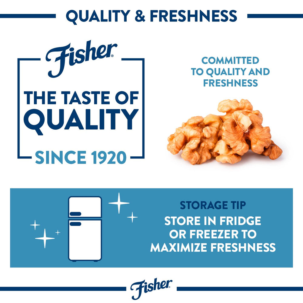 Vegan protein walnuts from Fisher Chef's Naturals for plant-based meals.