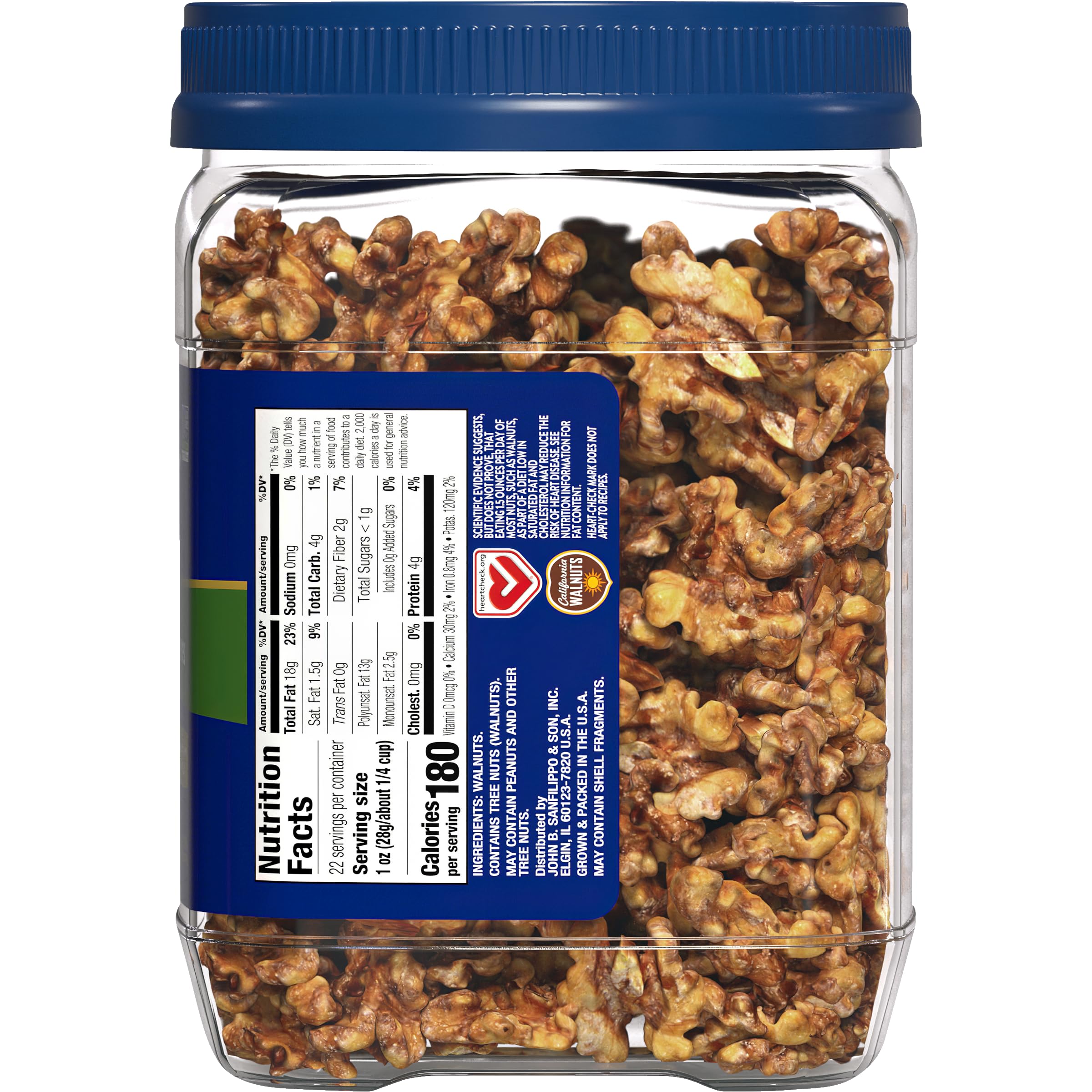 Fisher Chef's Naturals walnut chopped, versatile for salads and vegan dishes.
