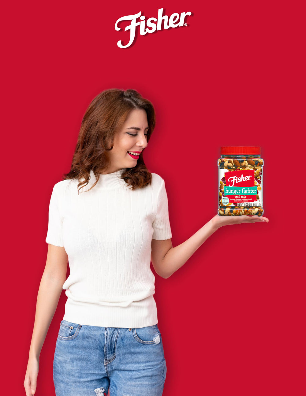 Fisher Chef's Naturals Hunger Fighter bulk packaging, ideal for pantries, dorms, and shared snack stations.