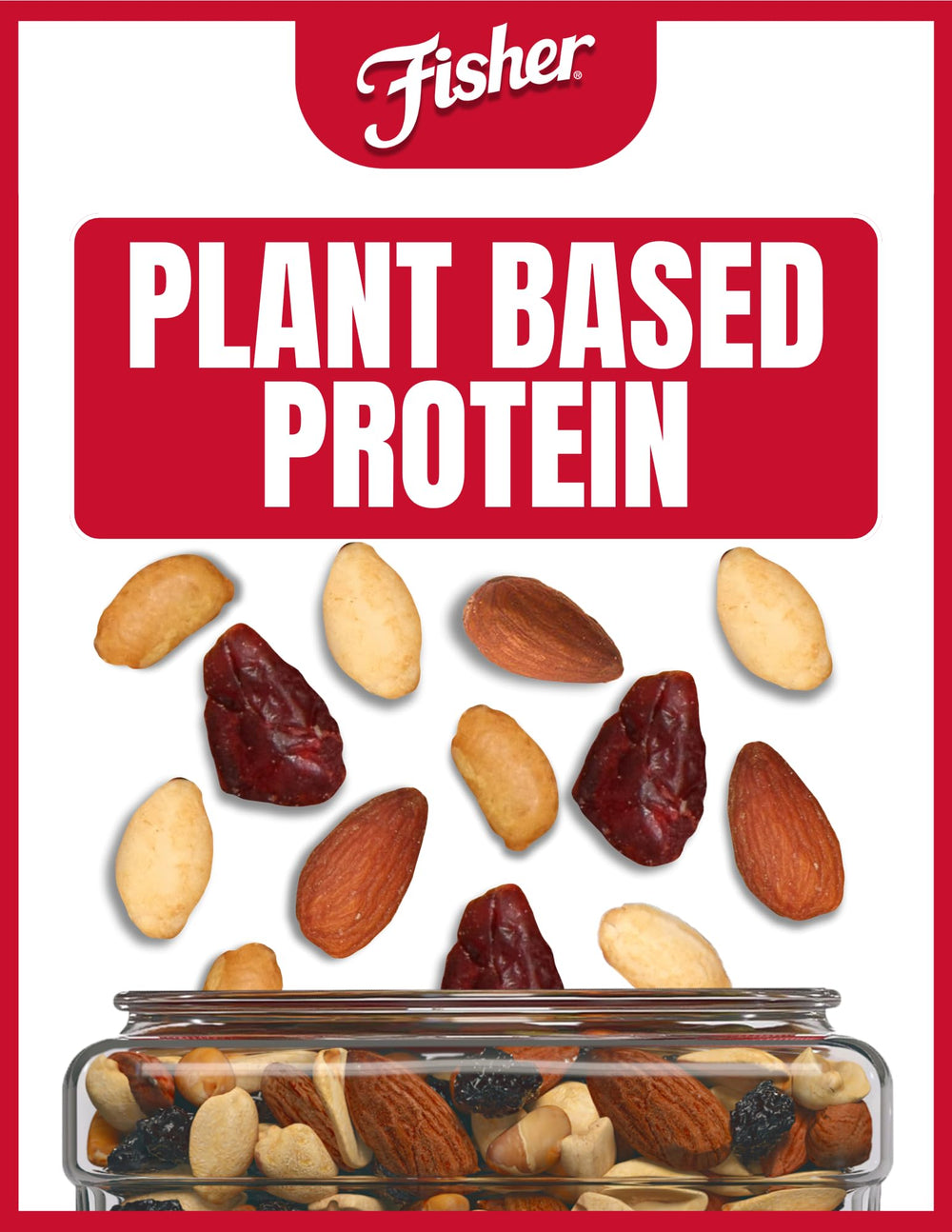 Fisher Chef's Naturals Hunger Fighter Trail Mix with peanuts and almonds, a crunchy and flavorful pick-me-up.