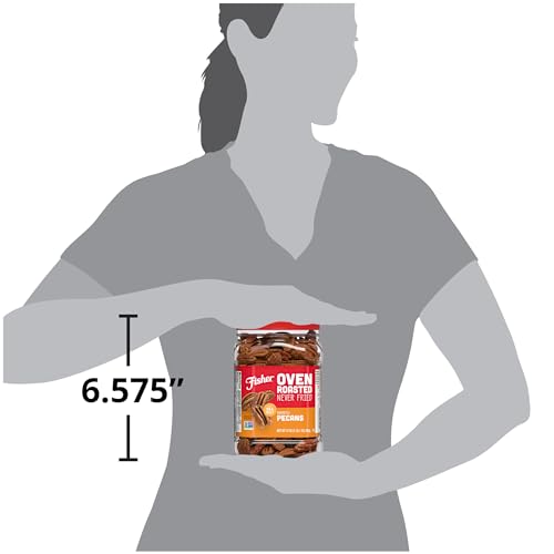 Fisher Pecans non-GMO verification seal signals quality and ingredient integrity.