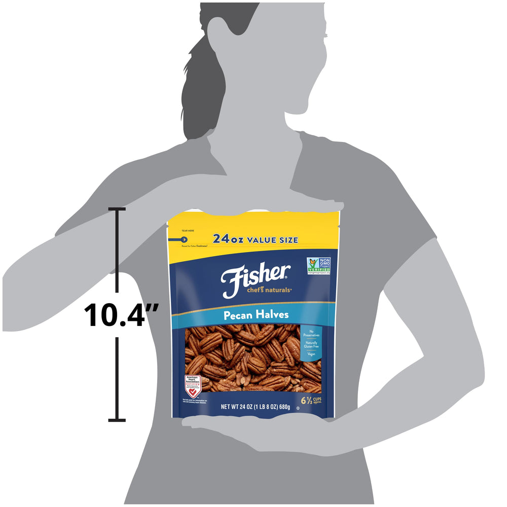 Fisher pecans on a salad to add crunch and flavor.