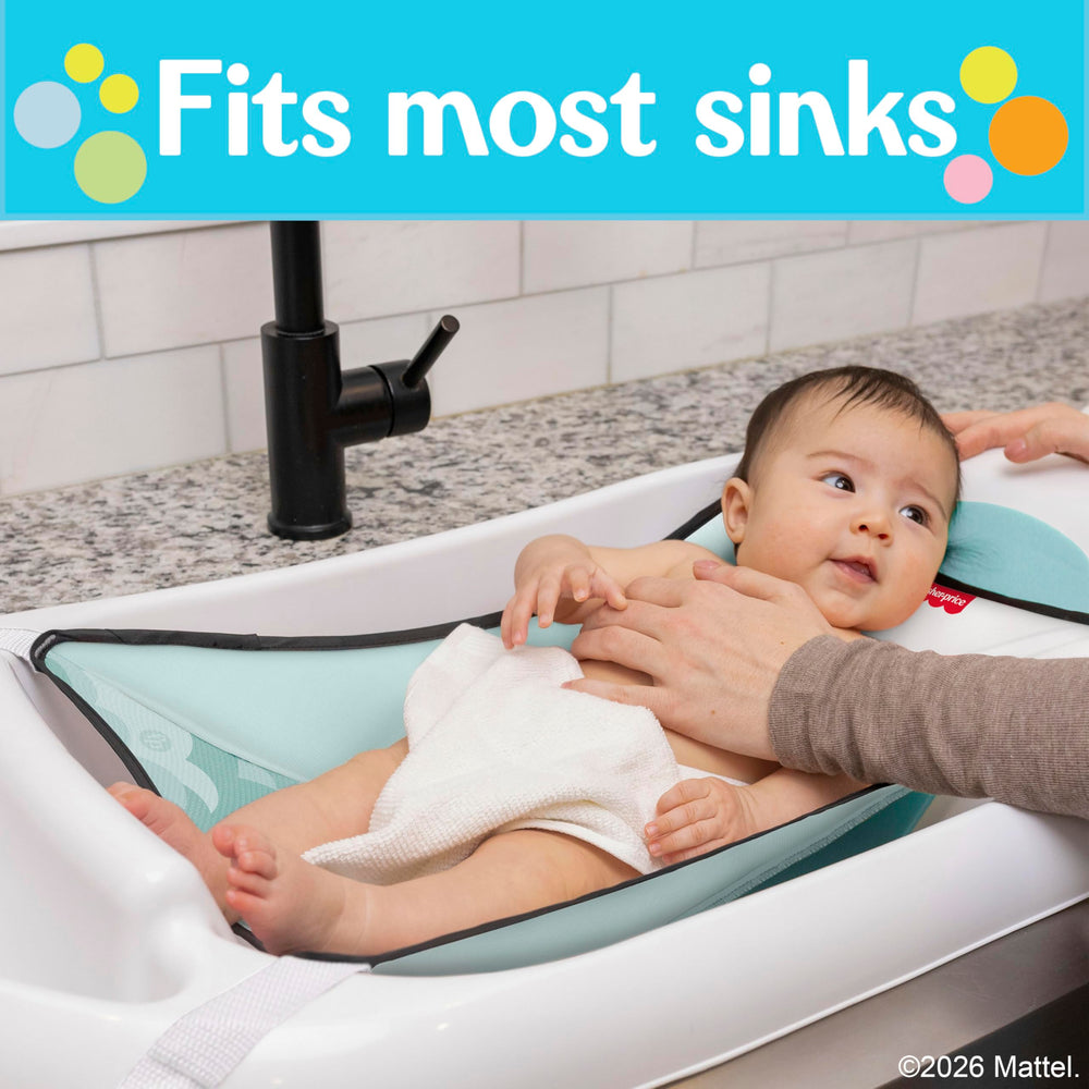 Fisher-Price tub storage keeps toys and supplies tidy at hand.