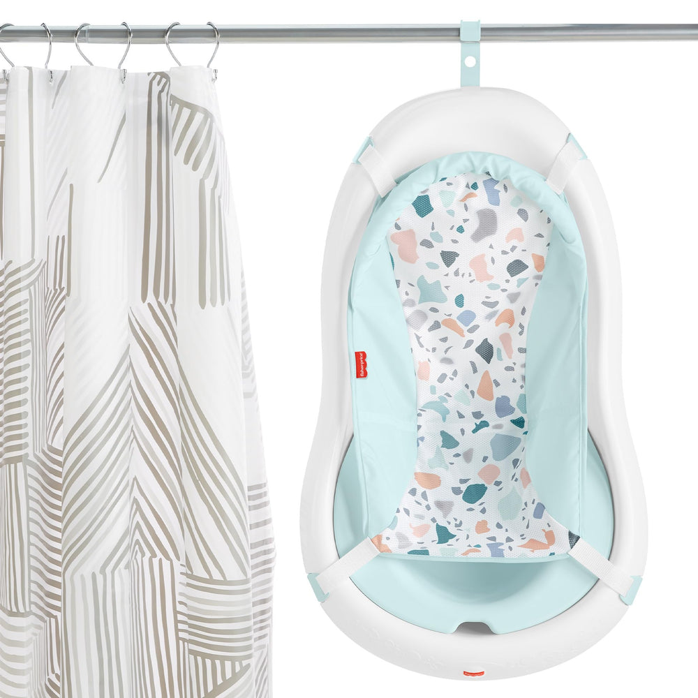 Fisher-Price hook for drying helps keep the bath area organized