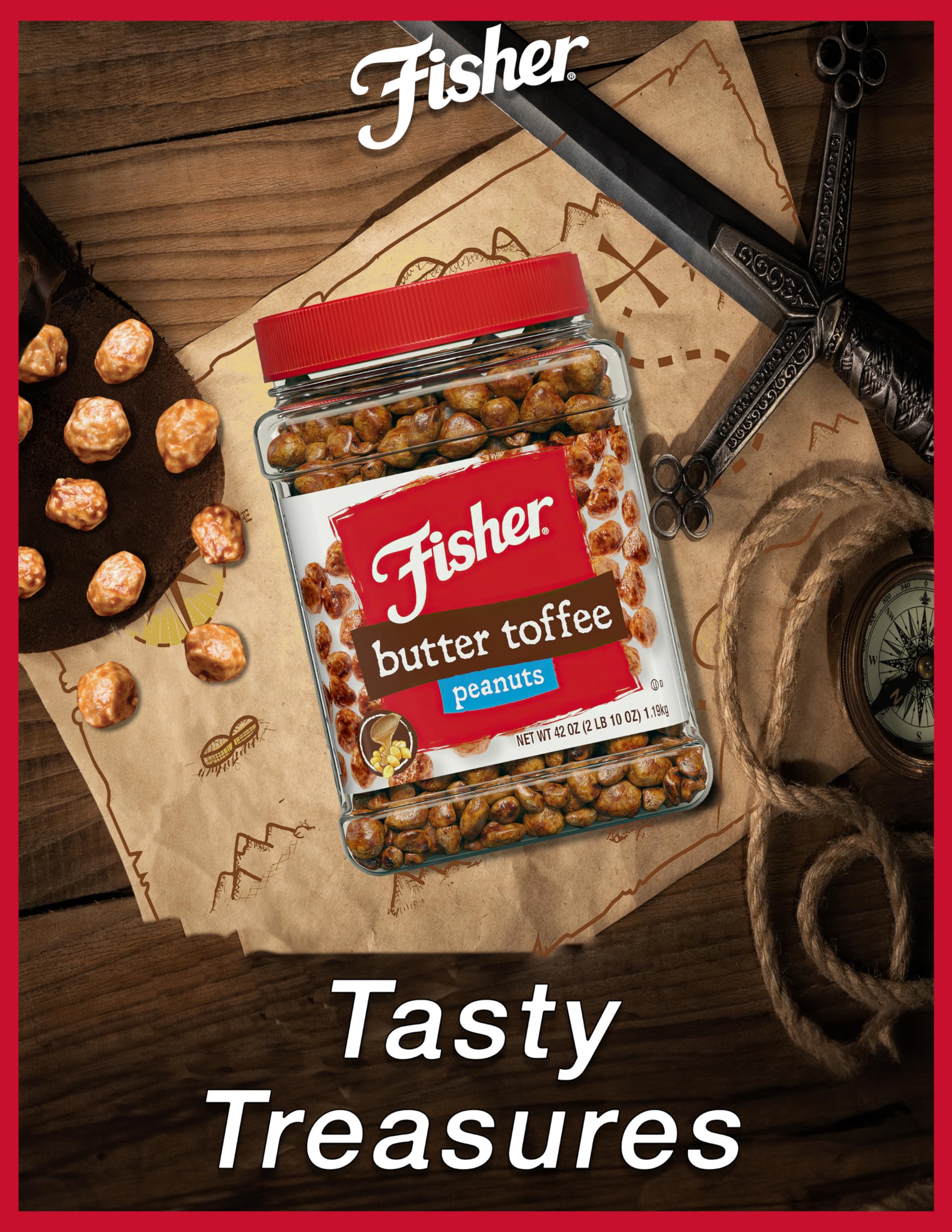 Fisher Butter Toffee Peanuts served in a bowl, ready for quick enjoyment.