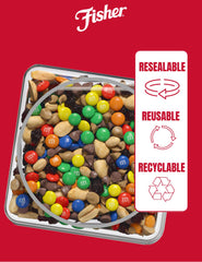 Fisher Snack Indulgent Trail Mix milk-chocolate-chips add creamy crunch