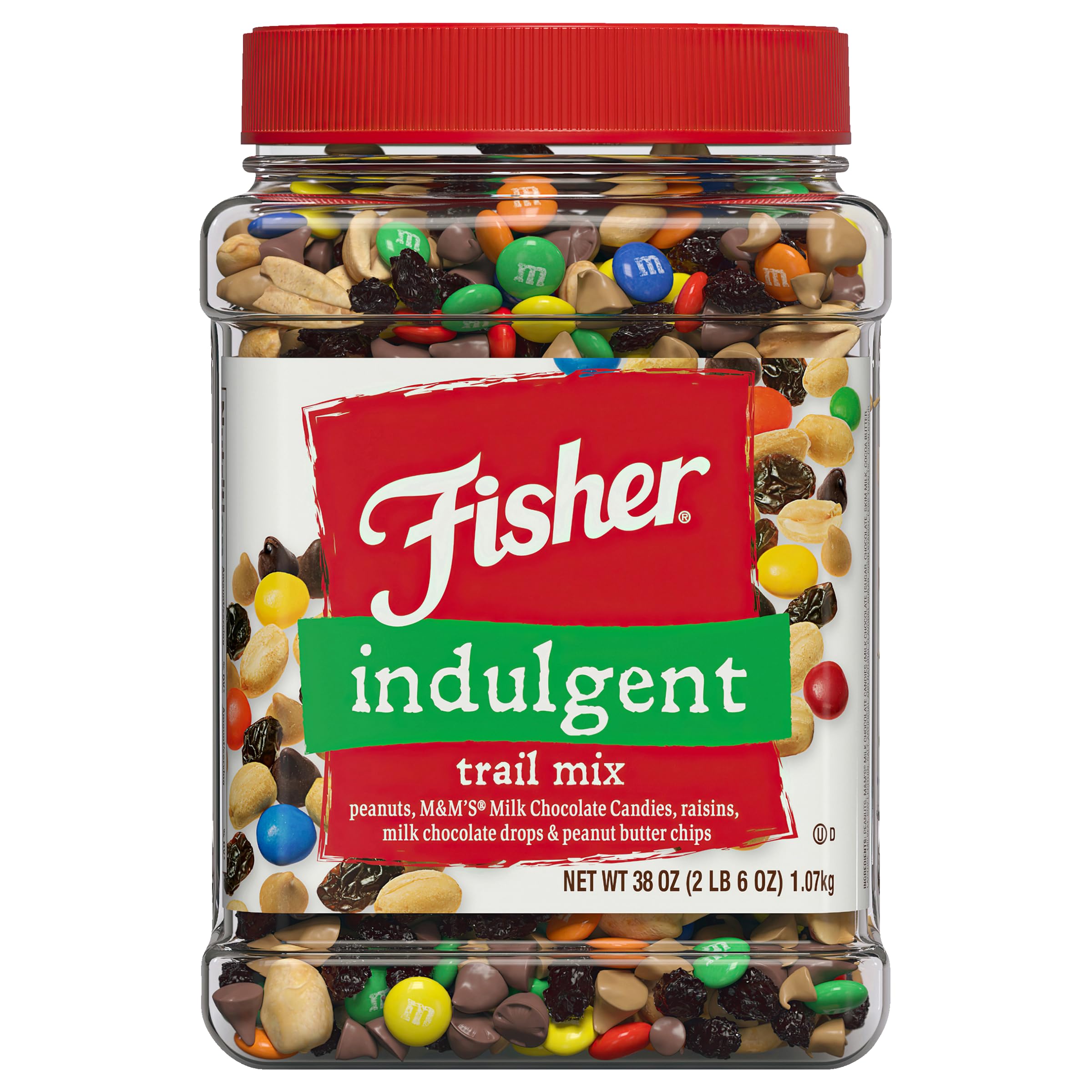 Fisher Snack Indulgent Trail Mix peanuts for on-the-go snacking