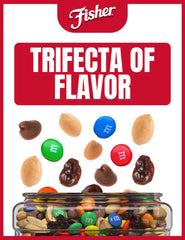 Fisher Snack Indulgent Trail Mix raisins provide natural sweetness