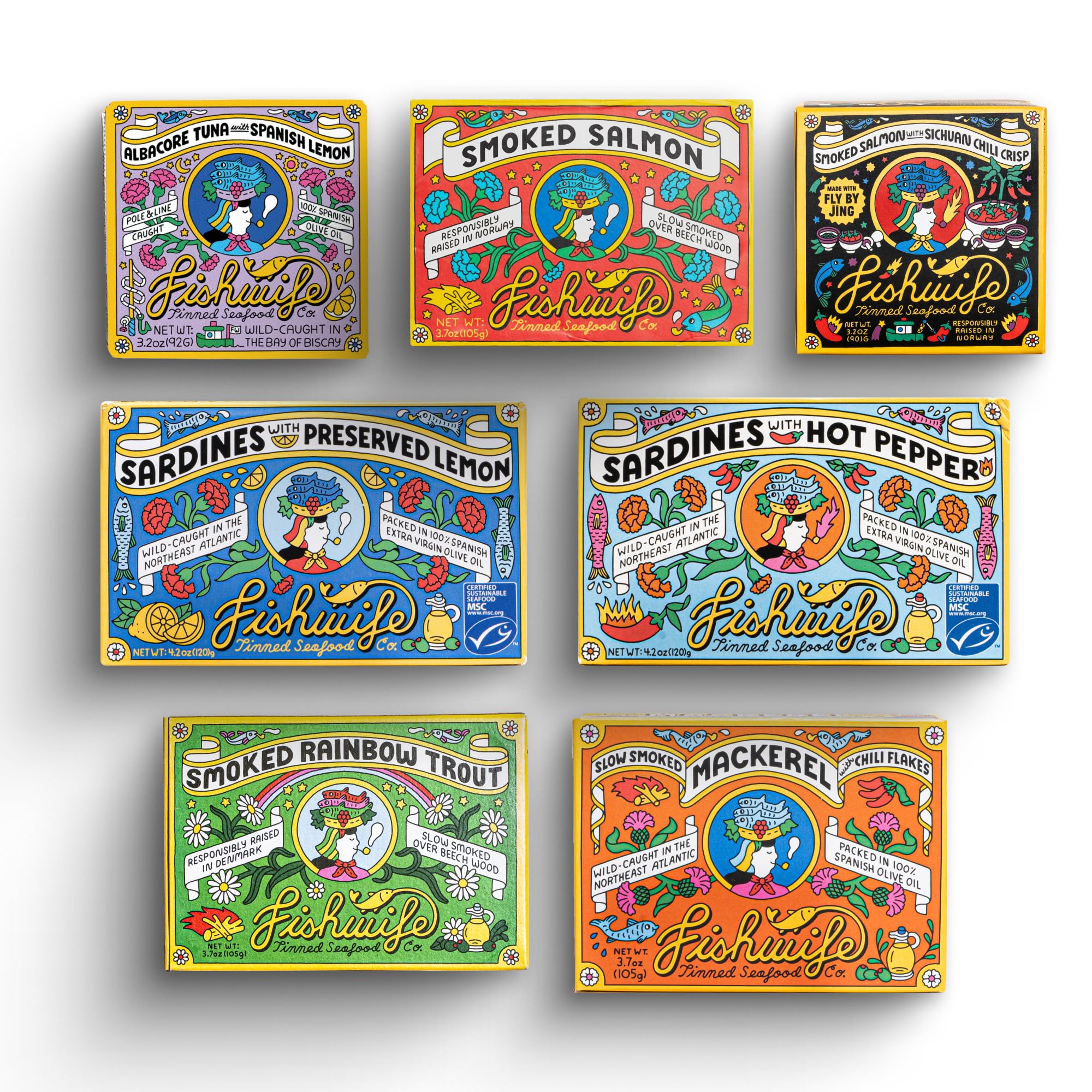 Fishwife Smoked Rainbow Trout tin ideal for quick, elegant lunches.