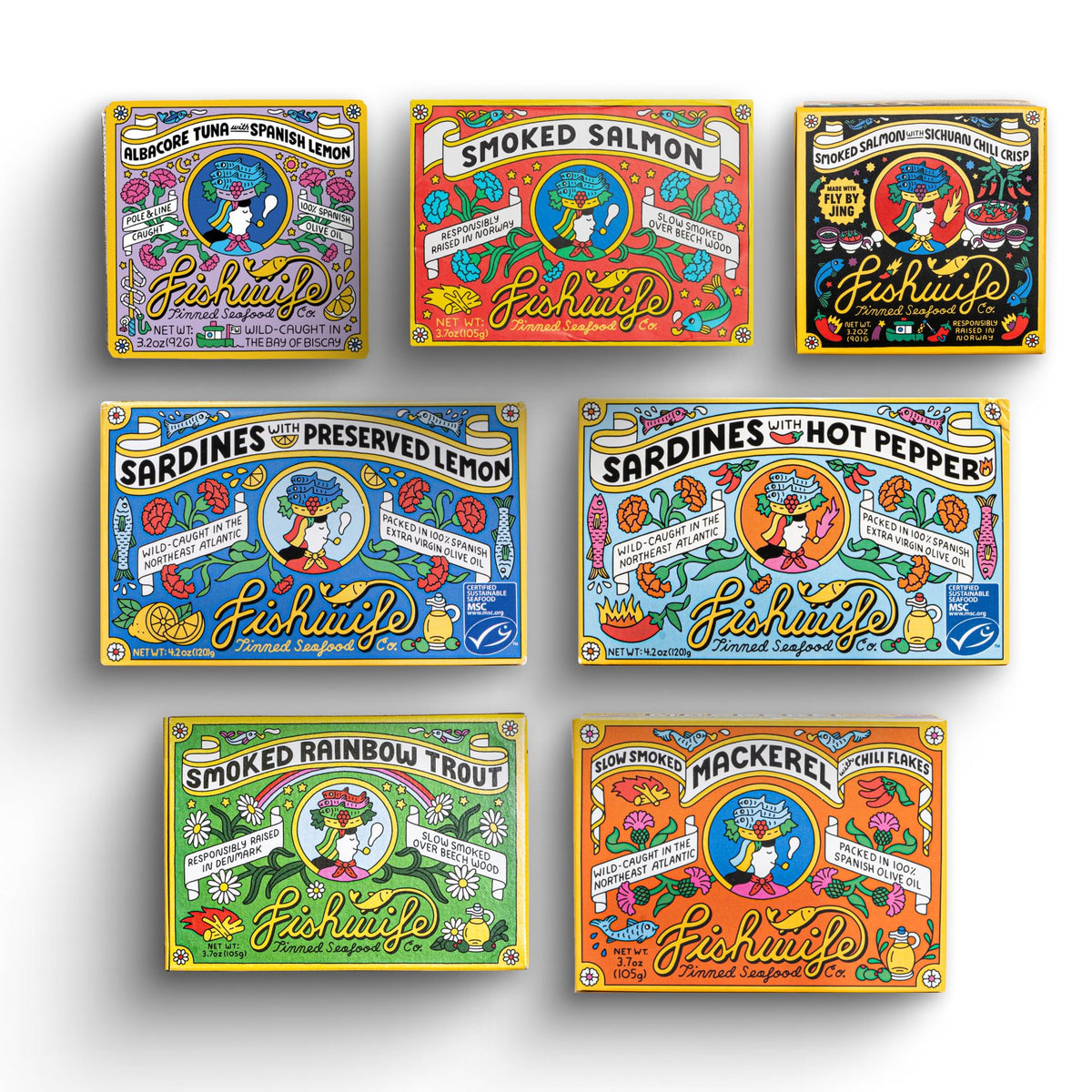 Fishwife Smoked Rainbow Trout tin ideal for quick, elegant lunches.