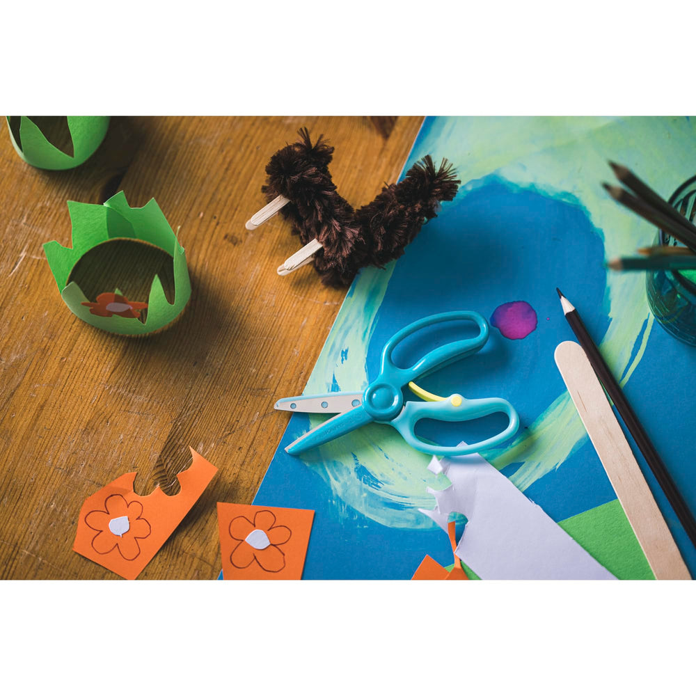 Fiskars durable construction designed for daily preschool use.