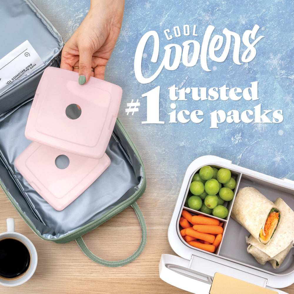 Fit & Fresh Cool Coolers placed in a bag shows space-saving design.