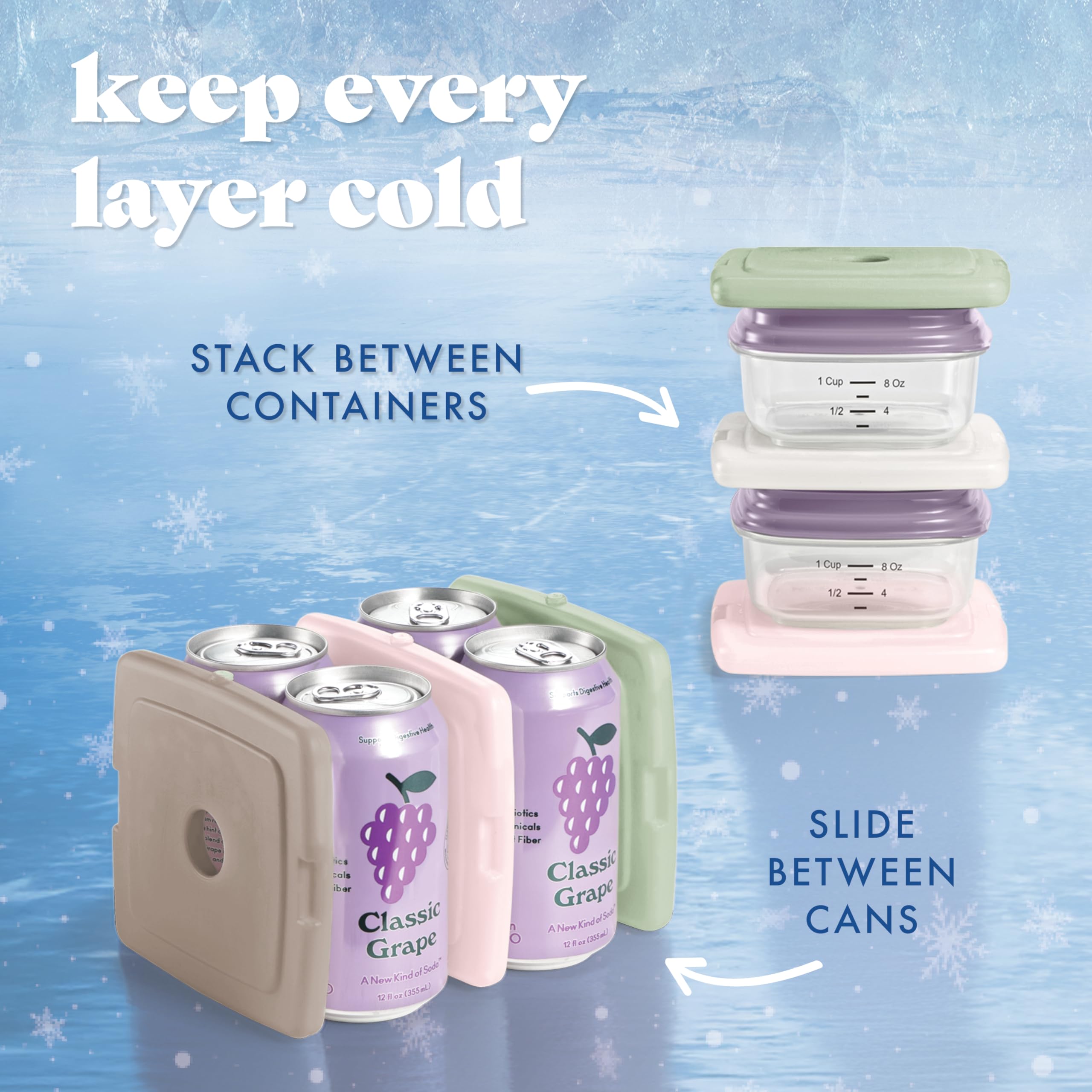 Fit and Fresh ideal for school, work, picnics, and travel thanks to compact shape.