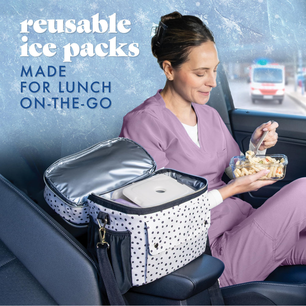 Fit and Fresh durable, reusable cold packs help maintain temperature without bulk.