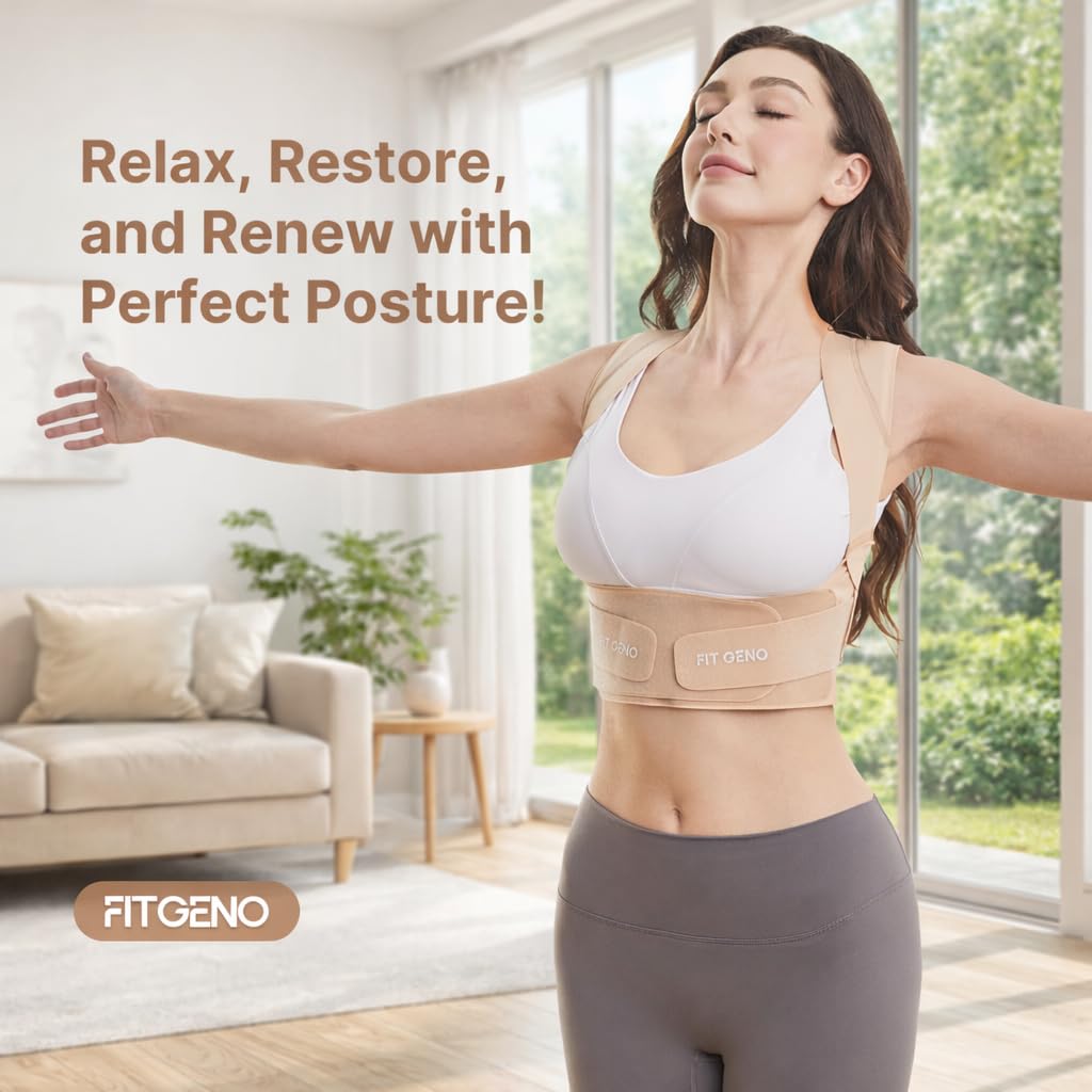 Fit Geno Invisilite lifetime guarantee badge signals trusted posture support