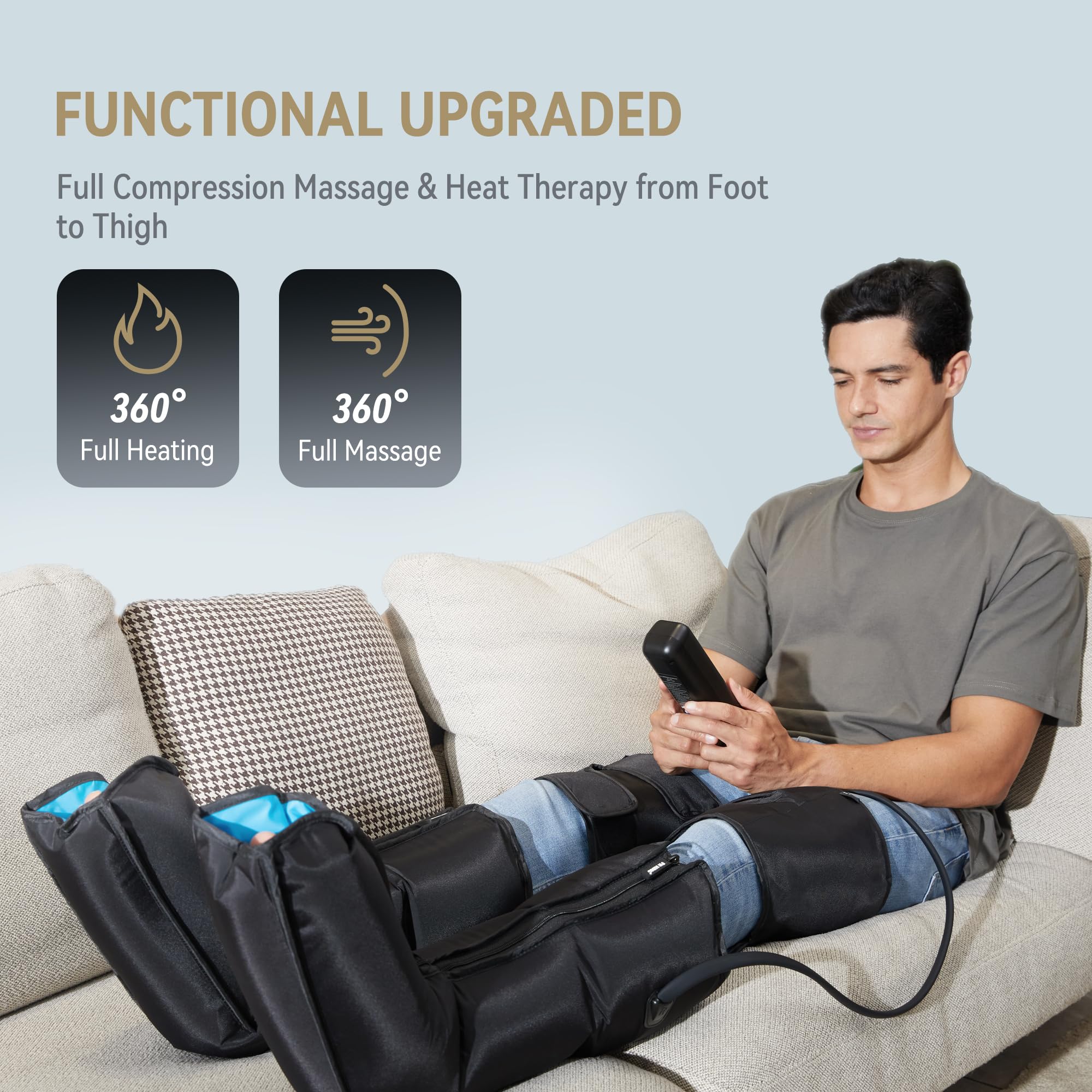 Fit King digital controller with LCD display for clear massage settings