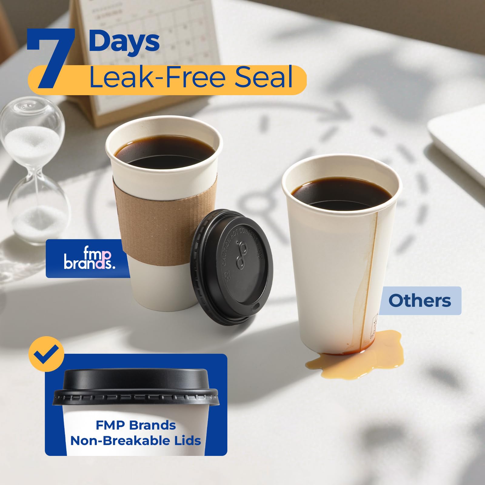 Fit Meal Prep white cups with blank surface for branding