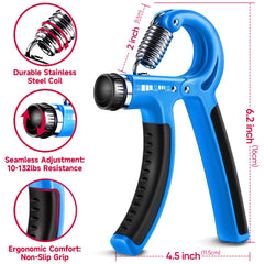 Close-up of the textured handle on the FitBeast grip strengthener for secure grip.