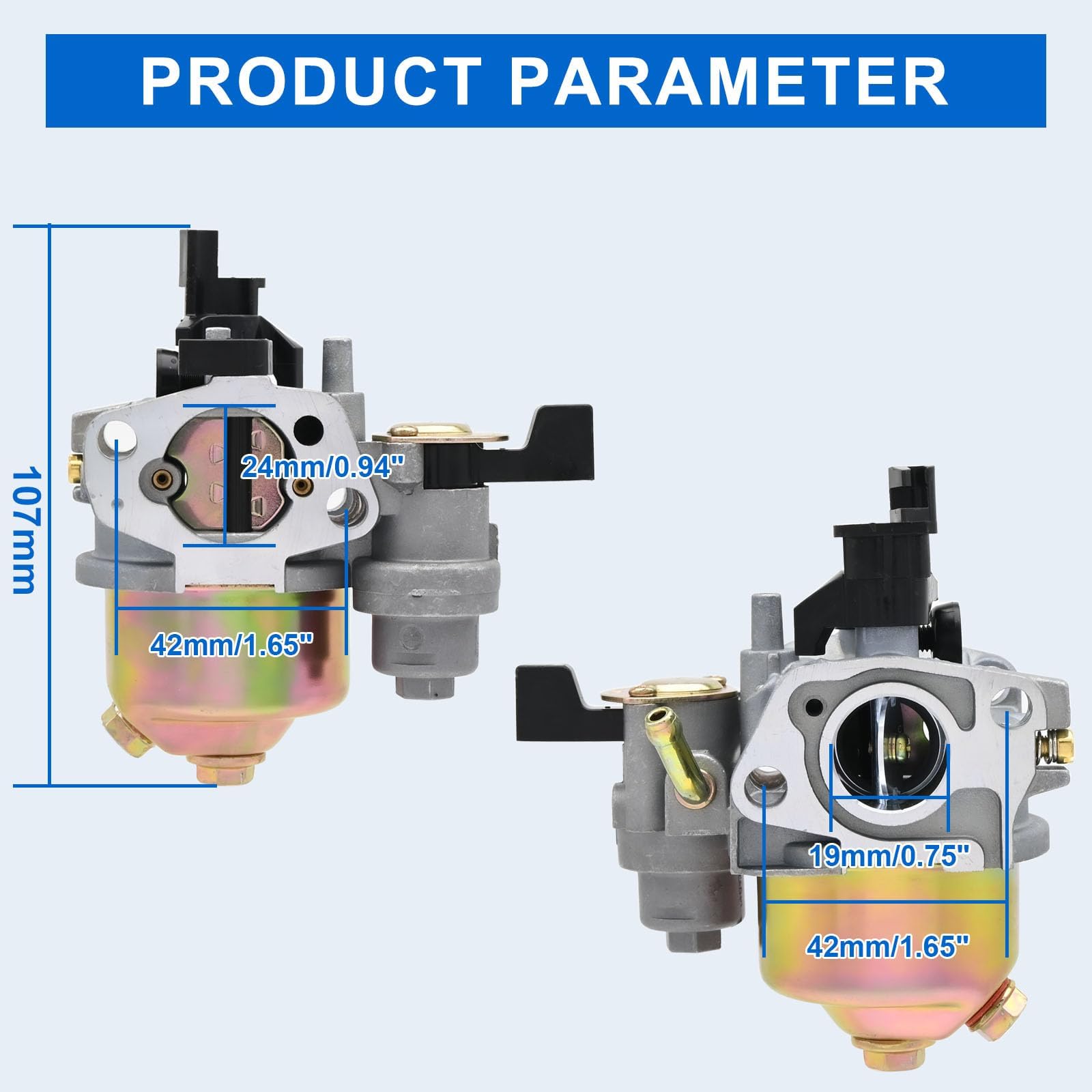 FitBest carburetor gaskets set ensures proper sealing and leak prevention.