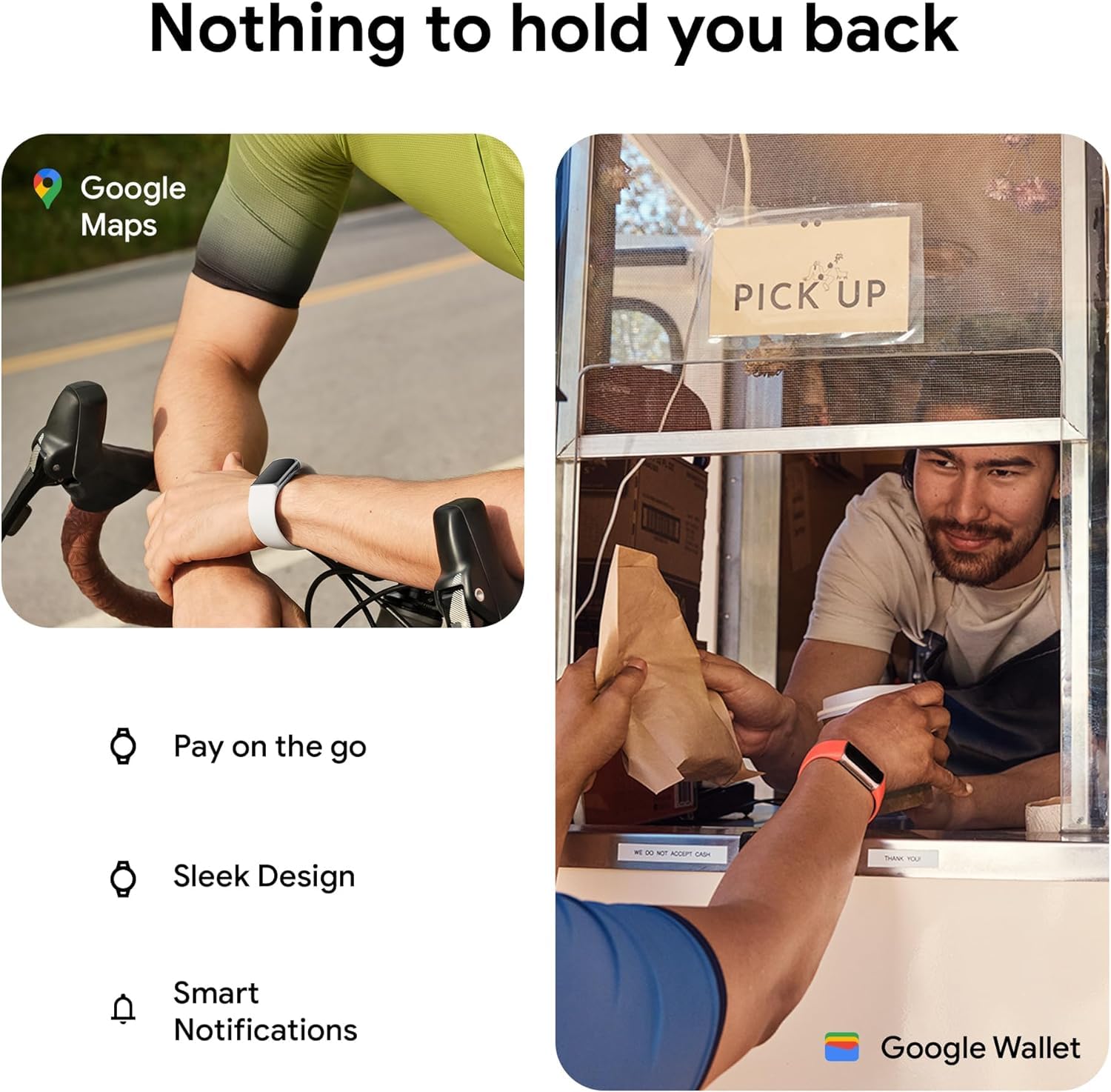 Fitbit Charge 6 with seven-day battery life, fewer recharges.