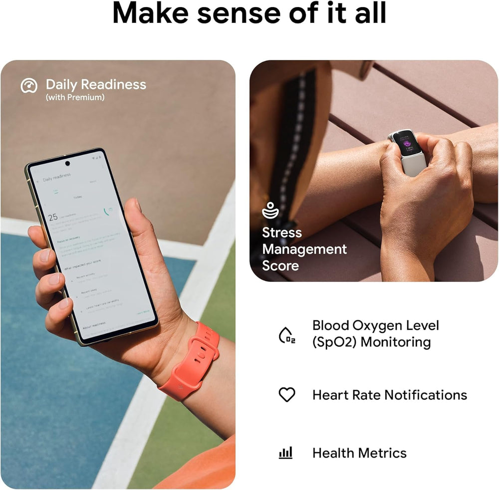 Fitbit Charge 6 with Maps and Wallet for navigation and payments.