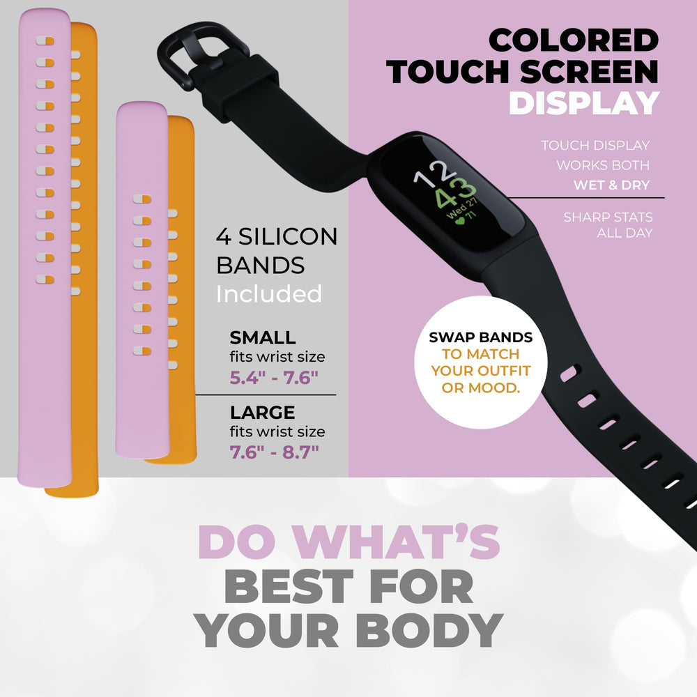 Fitbit Inspire 3 screen protector shields display during workouts