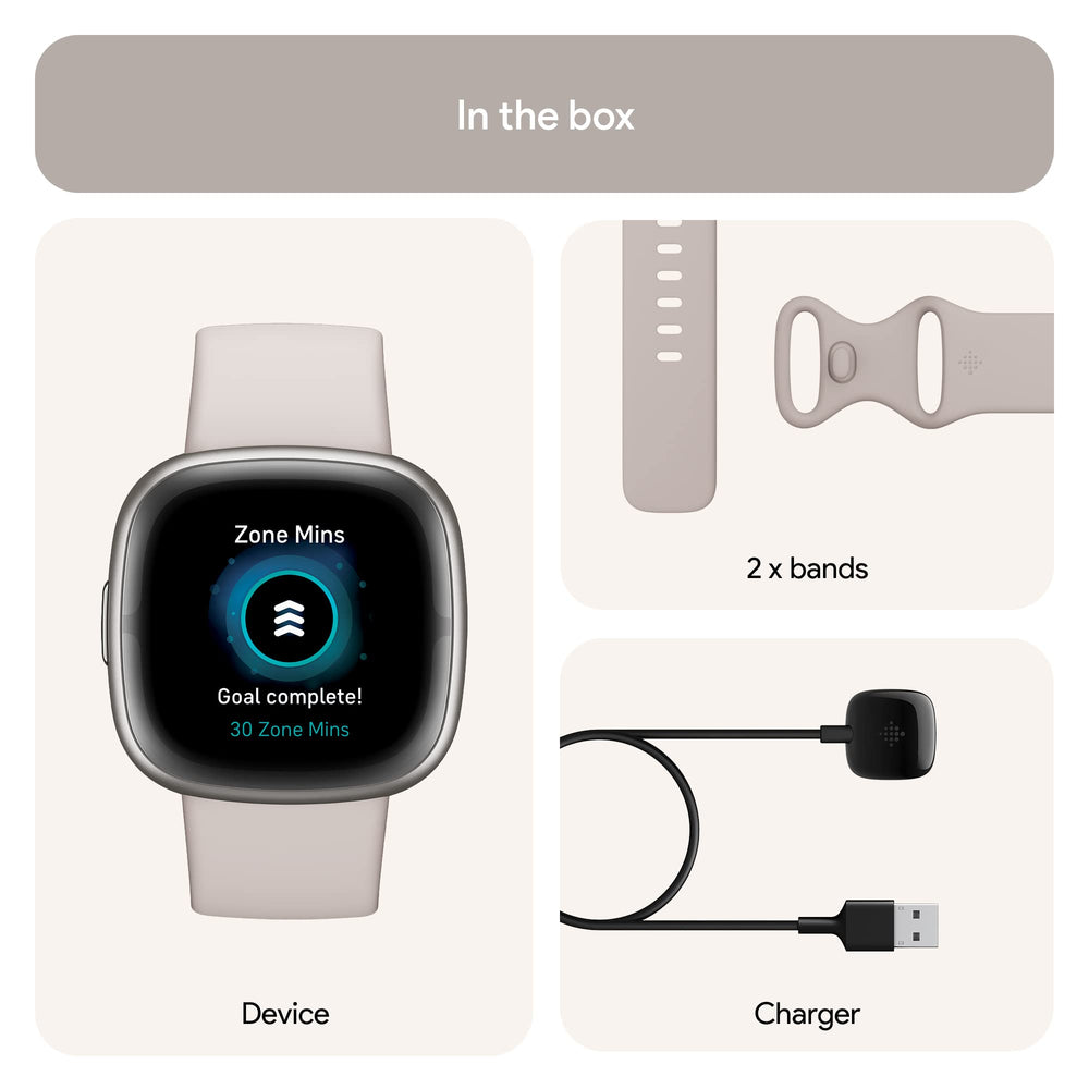 Fitbit Sense 2 quick-charge battery life offering longer use.