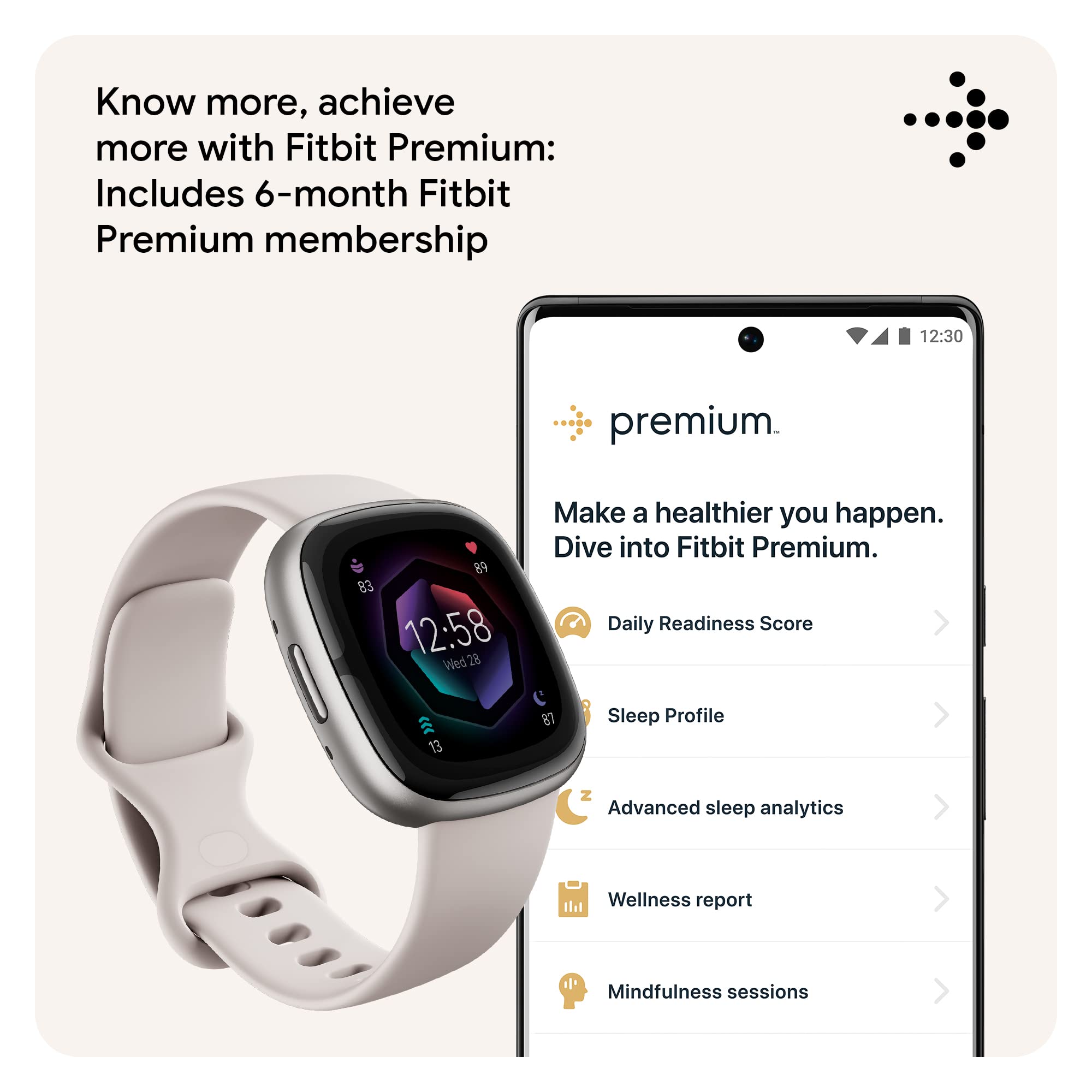 Fitbit Sense 2 SpO2 metrics dashboard for trend awareness.