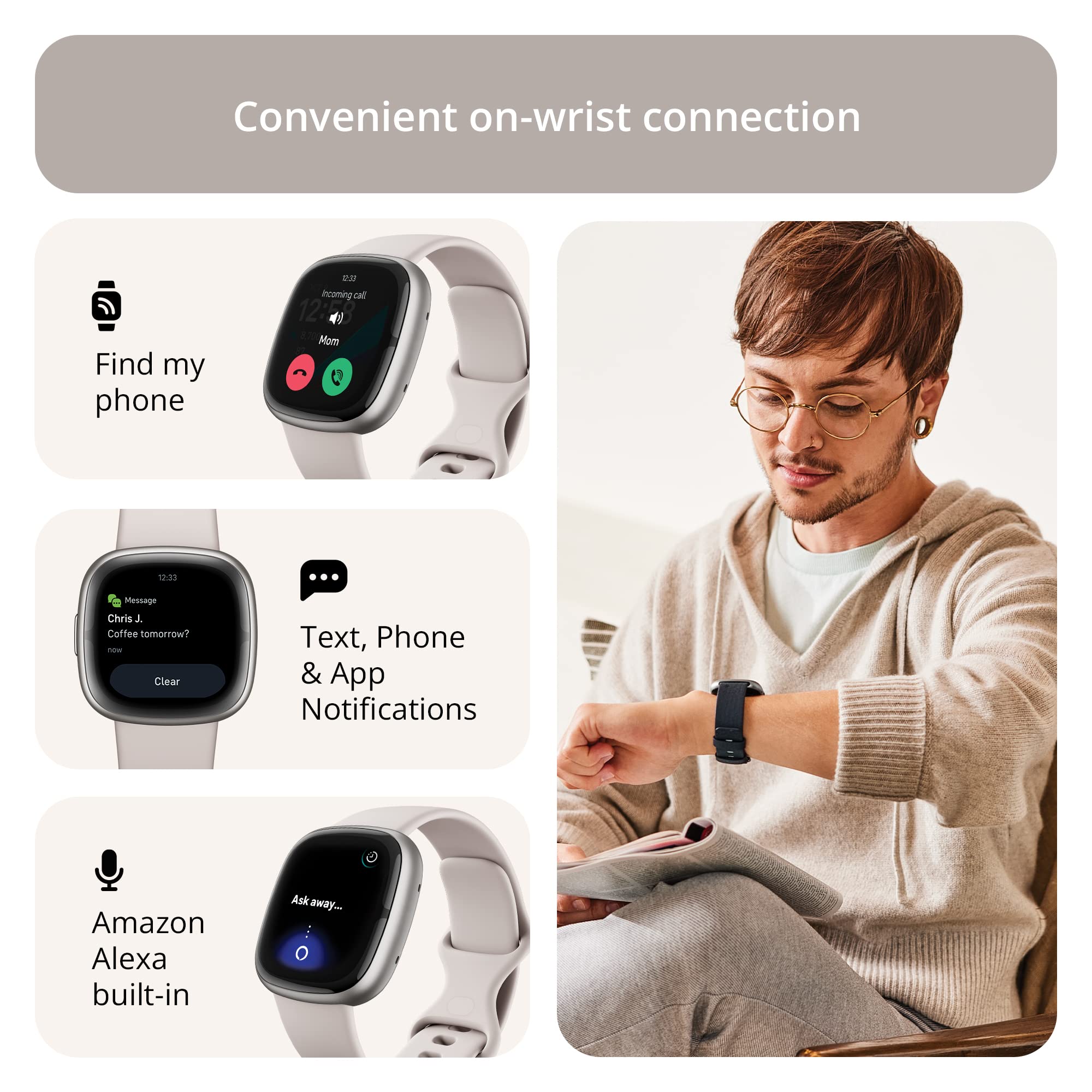 Fitbit Sense 2 stress detection interface for calm moments.