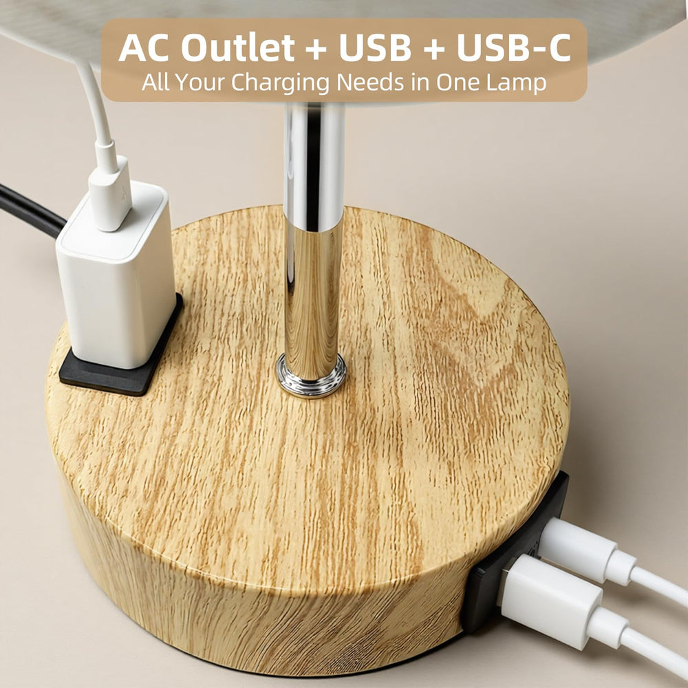 Touch-control base on Fitfull lamp enables lighting in darkness.