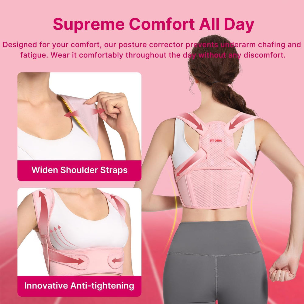 Fit Geno breathable strap emphasizes discreet wear under clothing.