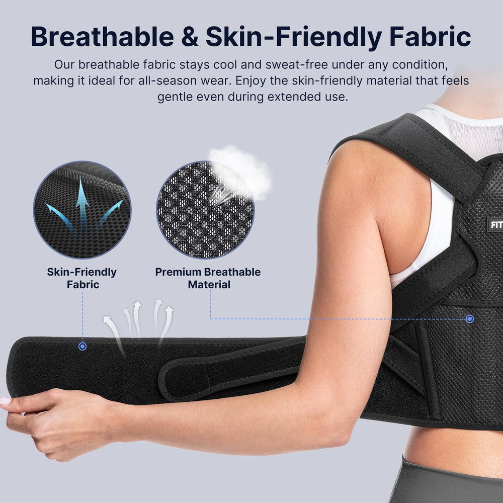 Fit Geno Posture Corrector size XS-S fits a range of bodies.