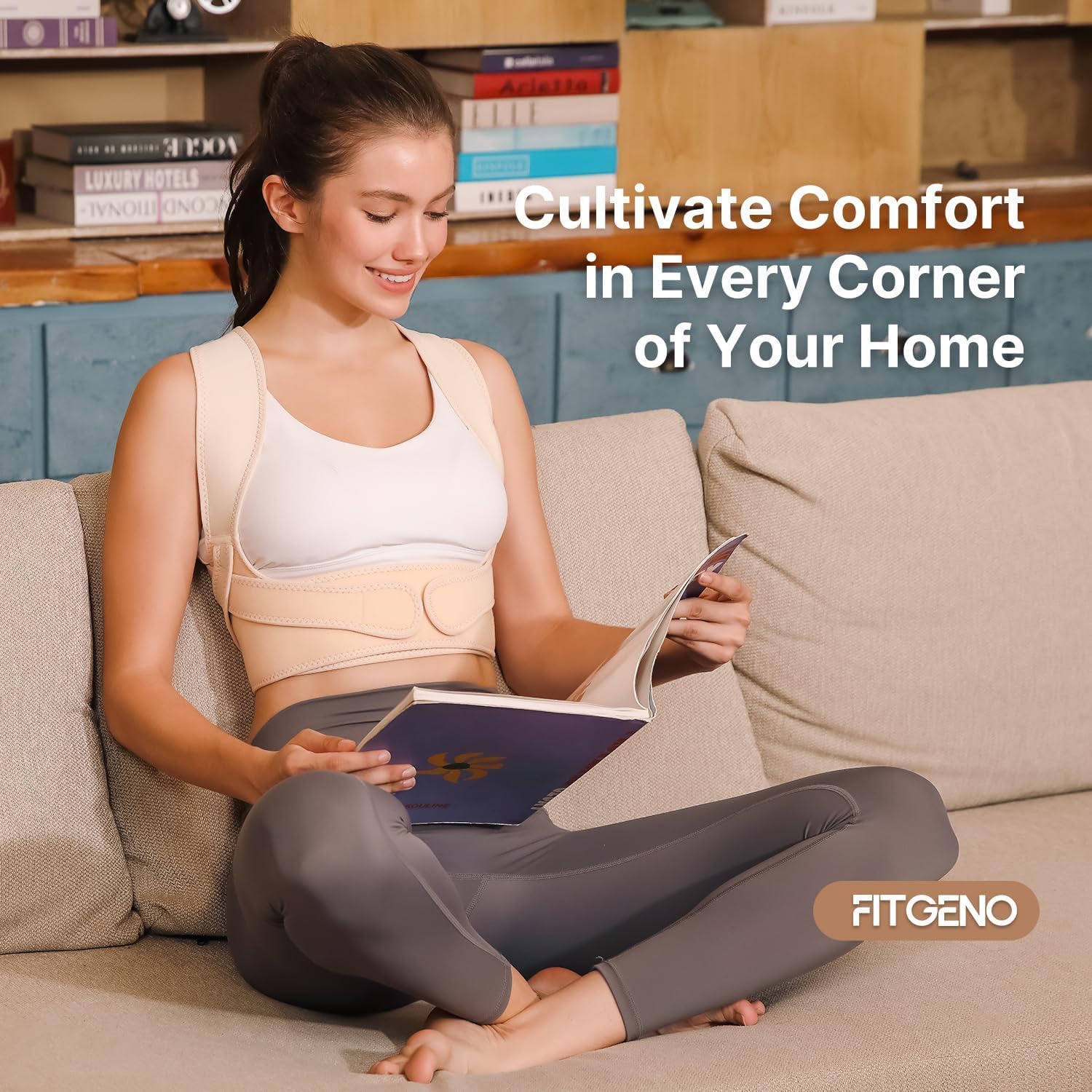 Fit Geno secure-closure ensures a snug, invisible fit under garments