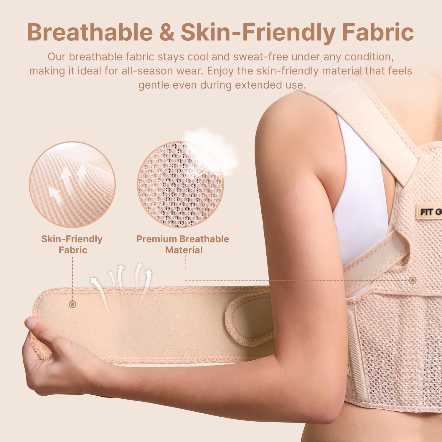 Fit Geno size XS-S under-bust 26-37 fits a flexible range
