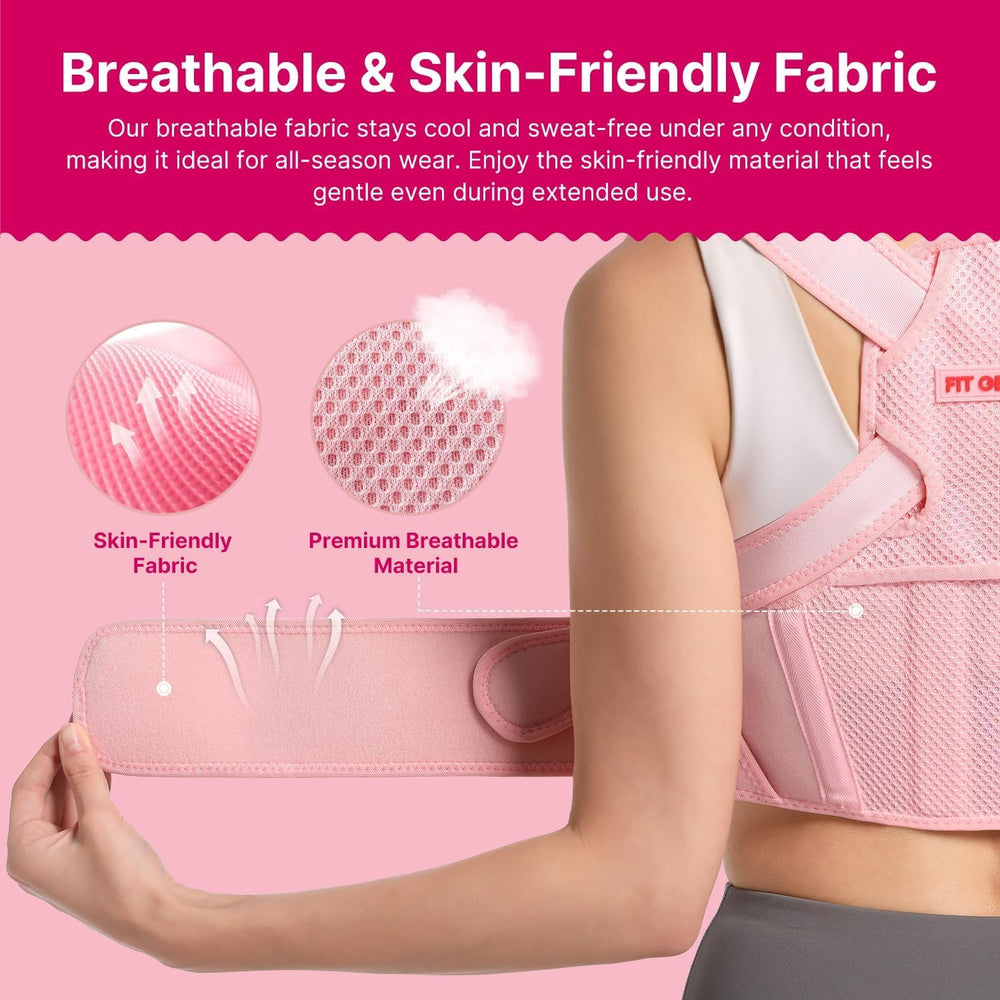 Fit Geno under-clothes design keeps back support hidden during daily tasks.