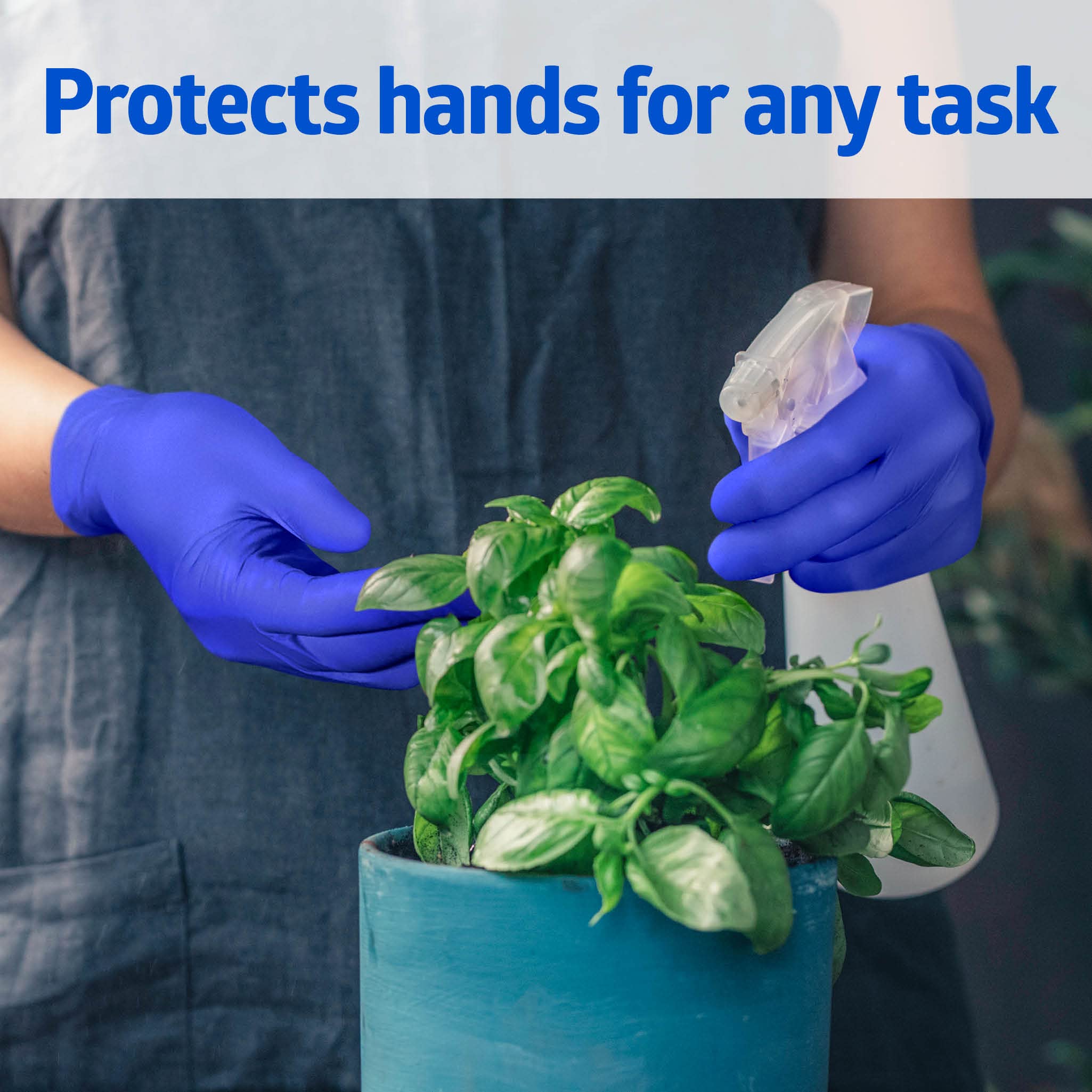 FitGuard Touch nitrile glove textured fingertips for secure grip during delicate tasks