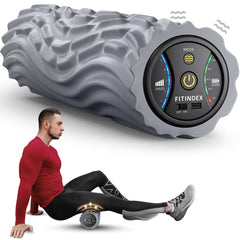 FITINDEX vibrating foam roller for back pain aids deep muscle relief during workouts