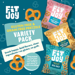 FitJoy Cheezy White Cheddar Pretzel Twists 24-pack dairy-free cheddar flavor