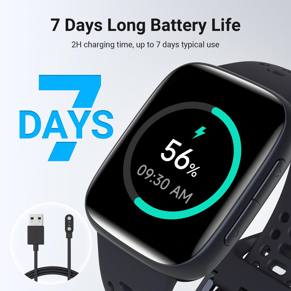 Fitpolo battery lasts up to seven days on typical use