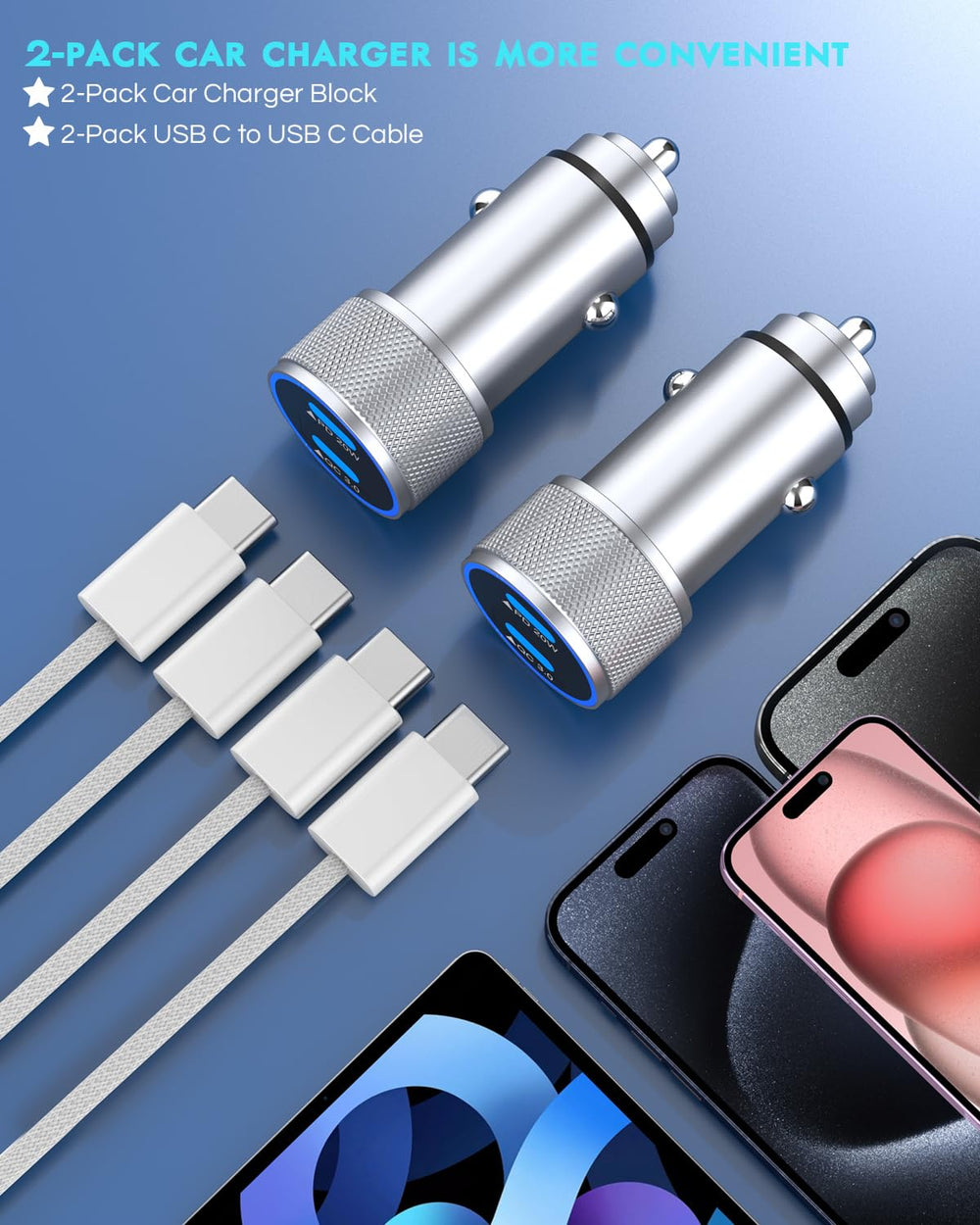 Close-up of Fitquipment all-metal durable car charger design.